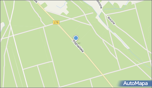 Niekursko, Dawna Świerczewskiego gen., mapa Niekursko