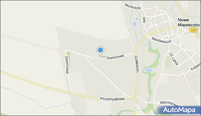 Nowe Miasteczko, Dawna Marchlewskiego, mapa Nowe Miasteczko