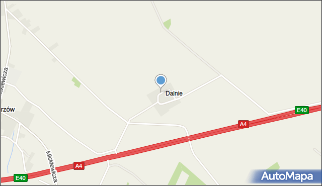 Oleszka, Dalnie, mapa Oleszka