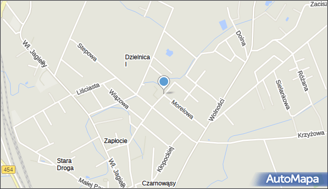 Opole, Dawna Grabowa, mapa Opola