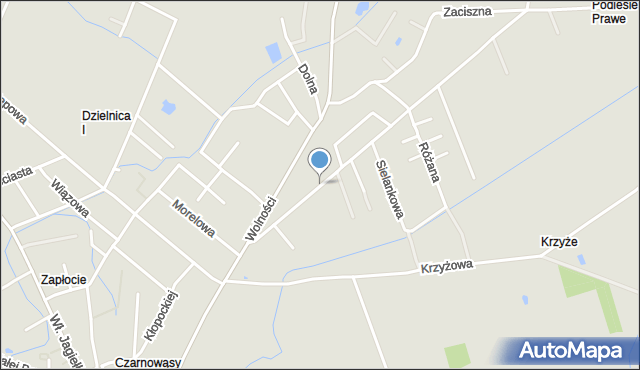 Opole, Dawna Klasztorna, mapa Opola