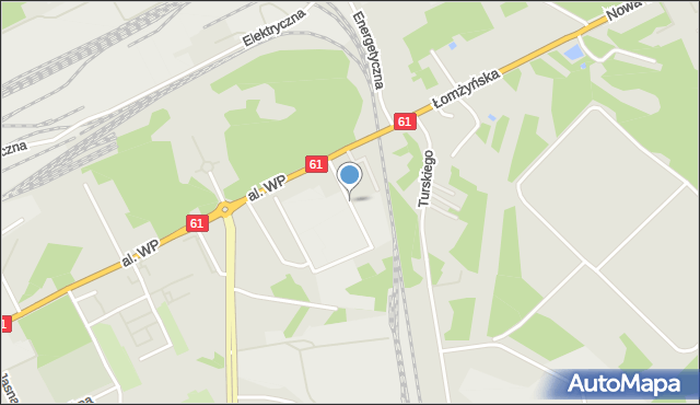 Ostrołęka, Dawna Batalionu Czwartaków, mapa Ostrołęka
