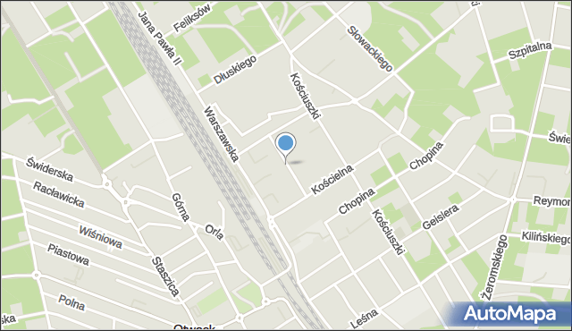 Otwock, Dawna Kruczkowskiego Leona, mapa Otwock