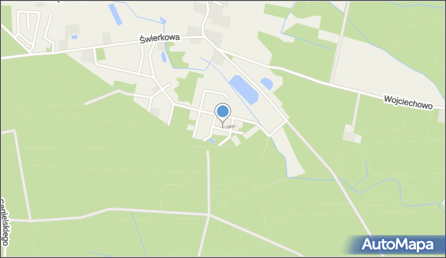 Owczegłowy, Daglezjowa, mapa Owczegłowy