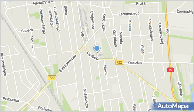 Piaseczno, Dawna Czajewicza Ludwika, mapa Piaseczno