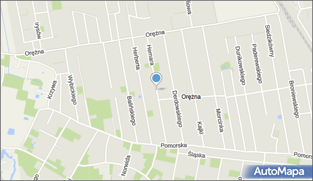 Piaseczno, Dawna Hemara Mariana, mapa Piaseczno