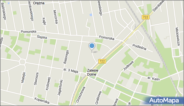 Piaseczno, Dawna Króla Jana III Sobieskiego, mapa Piaseczno