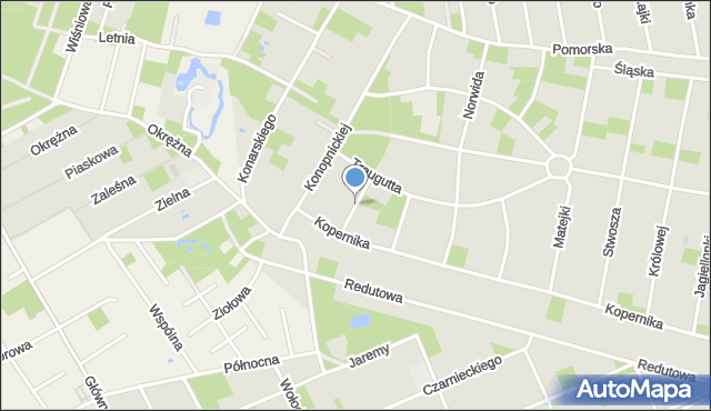 Piaseczno, Dawna Noskowskiego Zygmunta, mapa Piaseczno