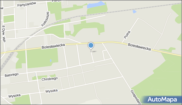 Pieńsk, Dawna Nowotki Marcelego, mapa Pieńsk