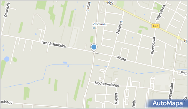 Piotrków Trybunalski, Dawna 800-lecia, mapa Piotrków Trybunalski