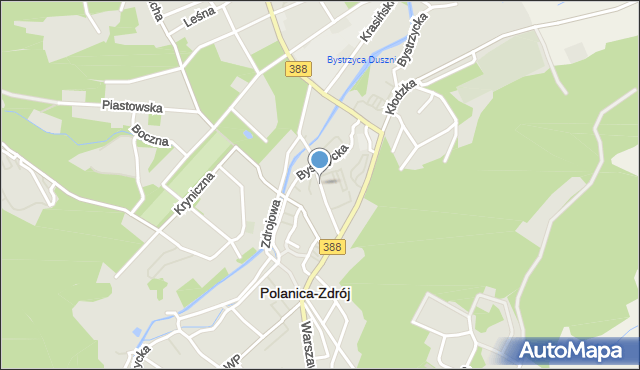 Polanica-Zdrój, Dąbrowskiego Jarosława, gen., mapa Polanica-Zdrój