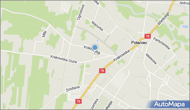 Połaniec powiat staszowski, Daszyńska, mapa Połaniec powiat staszowski