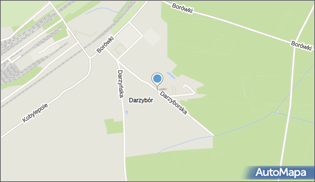 Poznań, Darzyborska, mapa Poznania