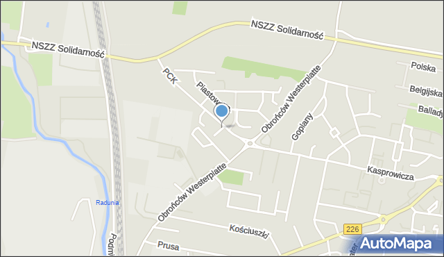Pruszcz Gdański, Dąbrówki, mapa Pruszcz Gdański