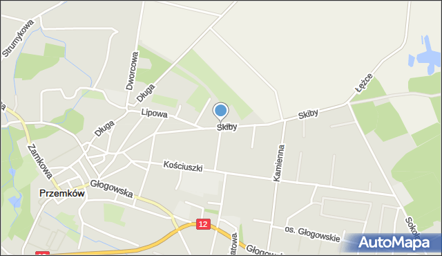 Przemków, Dawna Roli-Żymierskiego Michała, gen., mapa Przemków