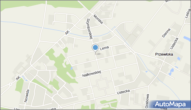 Przewłoka gmina Ustka, Dawna Pawlikowskiej-Jasnorzewskiej Marii, mapa Przewłoka gmina Ustka