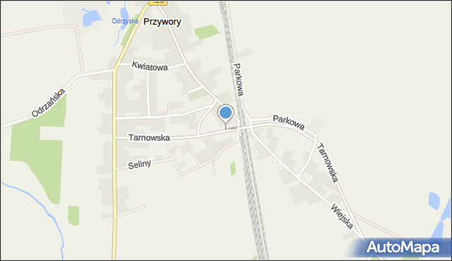 Przywory gmina Tarnów Opolski, Dawna Zawadzkiego Aleksandra, gen., mapa Przywory gmina Tarnów Opolski