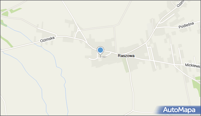 Raszowa gmina Tarnów Opolski, Damrota, mapa Raszowa gmina Tarnów Opolski