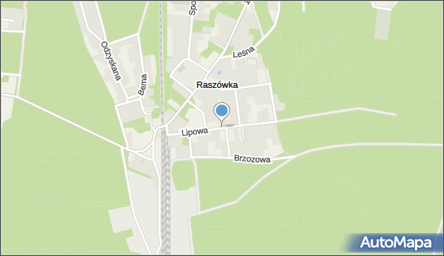 Raszówka, Dawna Marchlewskiego Juliana, mapa Raszówka