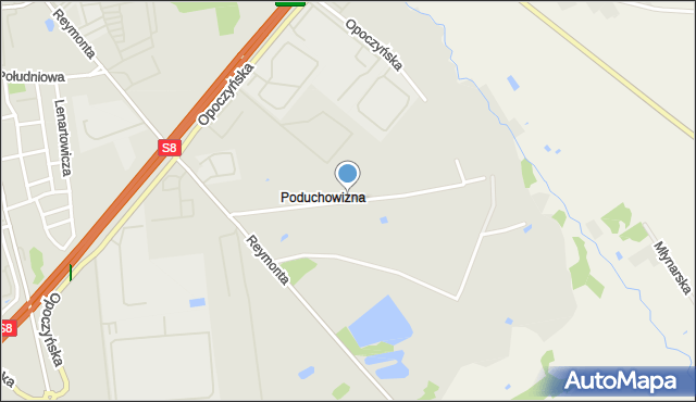 Rawa Mazowiecka, Dawna Paska Jana Chryzostoma, mapa Rawa Mazowiecka