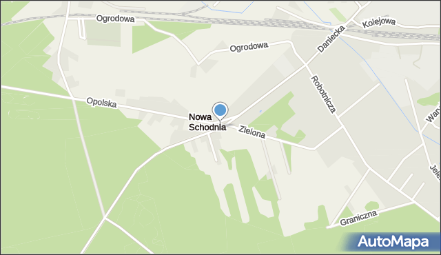 Schodnia, Daniecka, mapa Schodnia