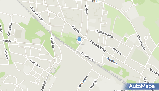 Siemianowice Śląskie, Dawna 27 Stycznia, mapa Siemianowice Śląskie