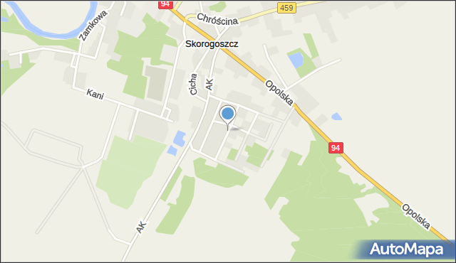 Skorogoszcz, Dawna Świerczewskiego Karola, gen., mapa Skorogoszcz