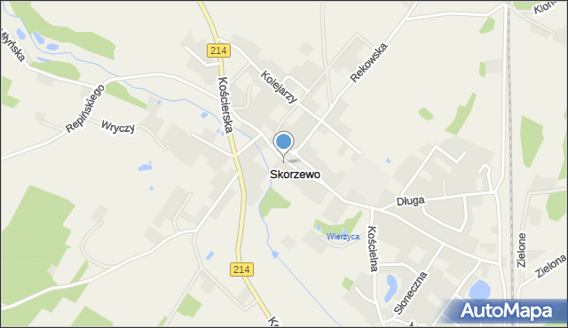 Skorzewo, Dawna Zdrojewskiego A., mapa Skorzewo