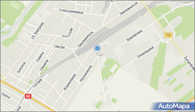 Sochaczew, Dawna Pietrzaka Szymona, mapa Sochaczew