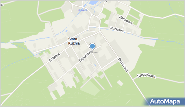 Stara Kuźnia, Dawna 22 Lipca, mapa Stara Kuźnia