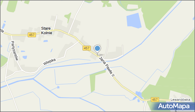 Stare Kolnie, Dawna Zawadzkiego Aleksandra, gen., mapa Stare Kolnie