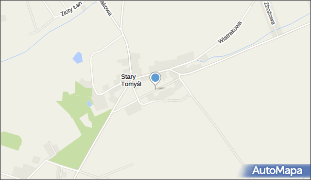 Stary Tomyśl, Dawna Osiedle 40-lecia PRL, mapa Stary Tomyśl