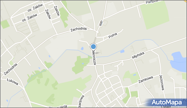 Świebodzin, Dawna Roli-Żymierskiego Michała, gen., mapa Świebodzin