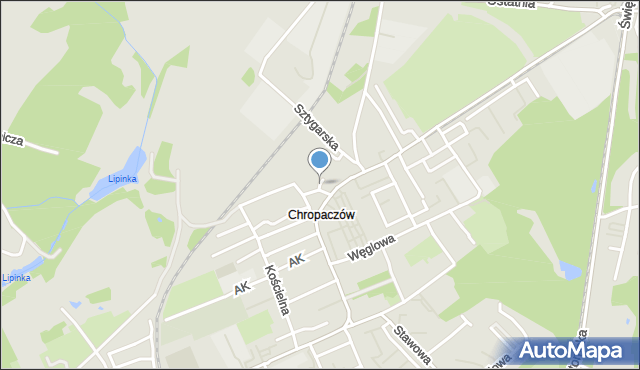 Świętochłowice, Dawna Buczka Mariana, mapa Świętochłowice