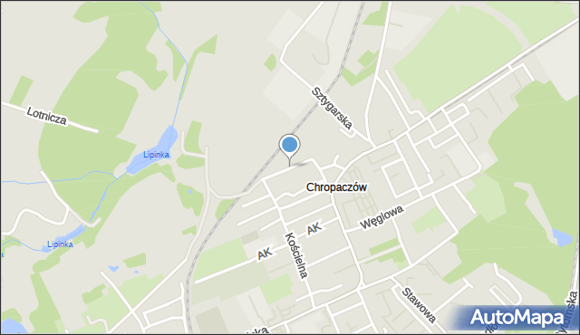 Świętochłowice, Dawna Figuły Mieczysława, mapa Świętochłowice