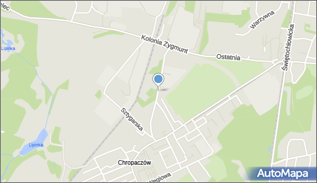 Świętochłowice, Dawna Lampego Alfreda, mapa Świętochłowice