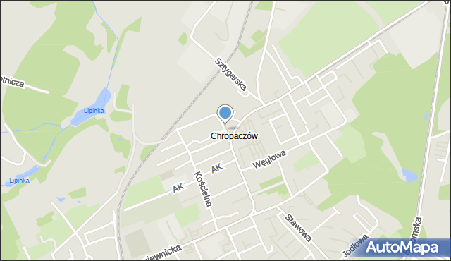 Świętochłowice, Dawna Plac Zawadzkiego Aleksandra, mapa Świętochłowice