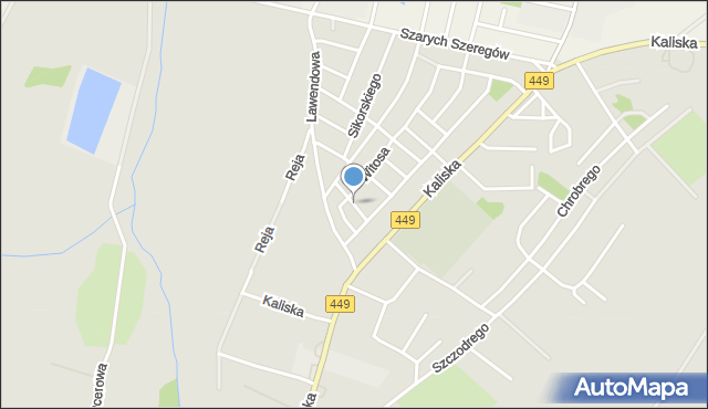 Syców, Dawna Nowotki Marcelego, mapa Syców