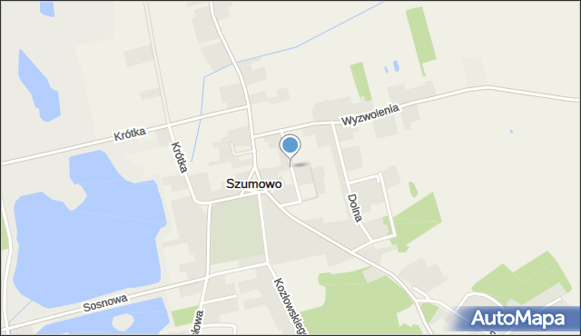 Szumowo powiat zambrowski, Dawna XXX-lecia, mapa Szumowo powiat zambrowski