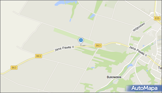 Tarnogród, Dawna 22 Lipca, mapa Tarnogród