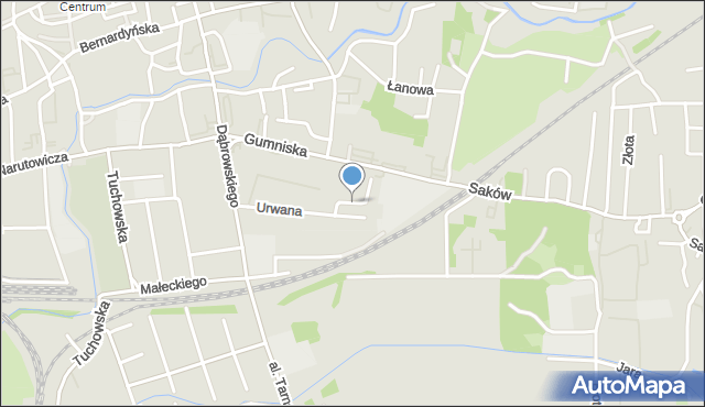 Tarnów, Dawna Fąfary Stanisława, mapa Tarnów