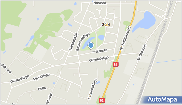 Tczew, Dawna Kruczkowskiego Leona, mapa Tczew