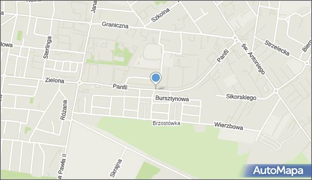 Tomaszów Mazowiecki, Dawna Lange Oskara, mapa Tomaszów Mazowiecki
