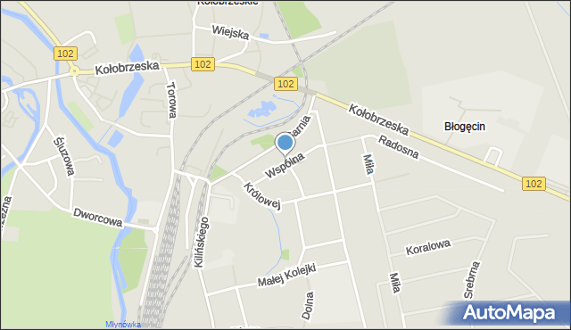 Trzebiatów powiat gryficki, Dawna Buczka Mariana, mapa Trzebiatów powiat gryficki