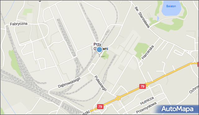 Trzebinia powiat chrzanowski, Dawna Dąbrowskiego Henryka, gen., mapa Trzebinia powiat chrzanowski