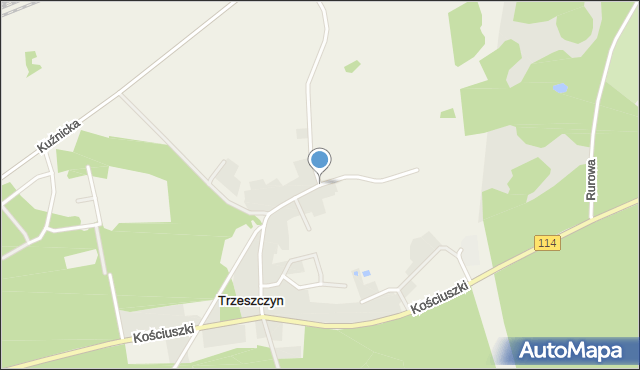 Trzeszczyn, Dawna Roli-Żymierskiego Michała, gen., mapa Trzeszczyn