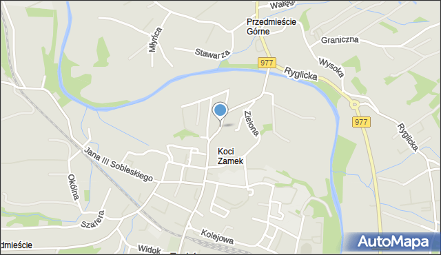 Tuchów, Daszyńskiego Ignacego, mapa Tuchów