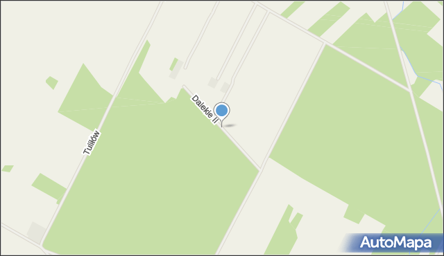 Tuliłów, Dalekie II, mapa Tuliłów