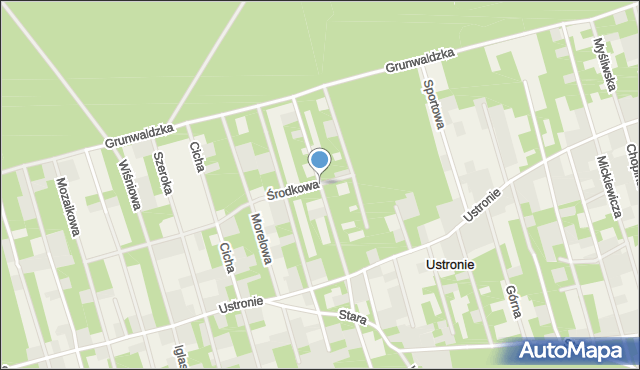 Ustronie gmina Zgierz, Dawna Roli-Żymierskiego Michała, gen., mapa Ustronie gmina Zgierz