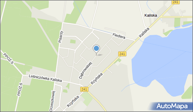 Wągrowiec, Dąbrowskiej Marii, mapa Wągrowiec